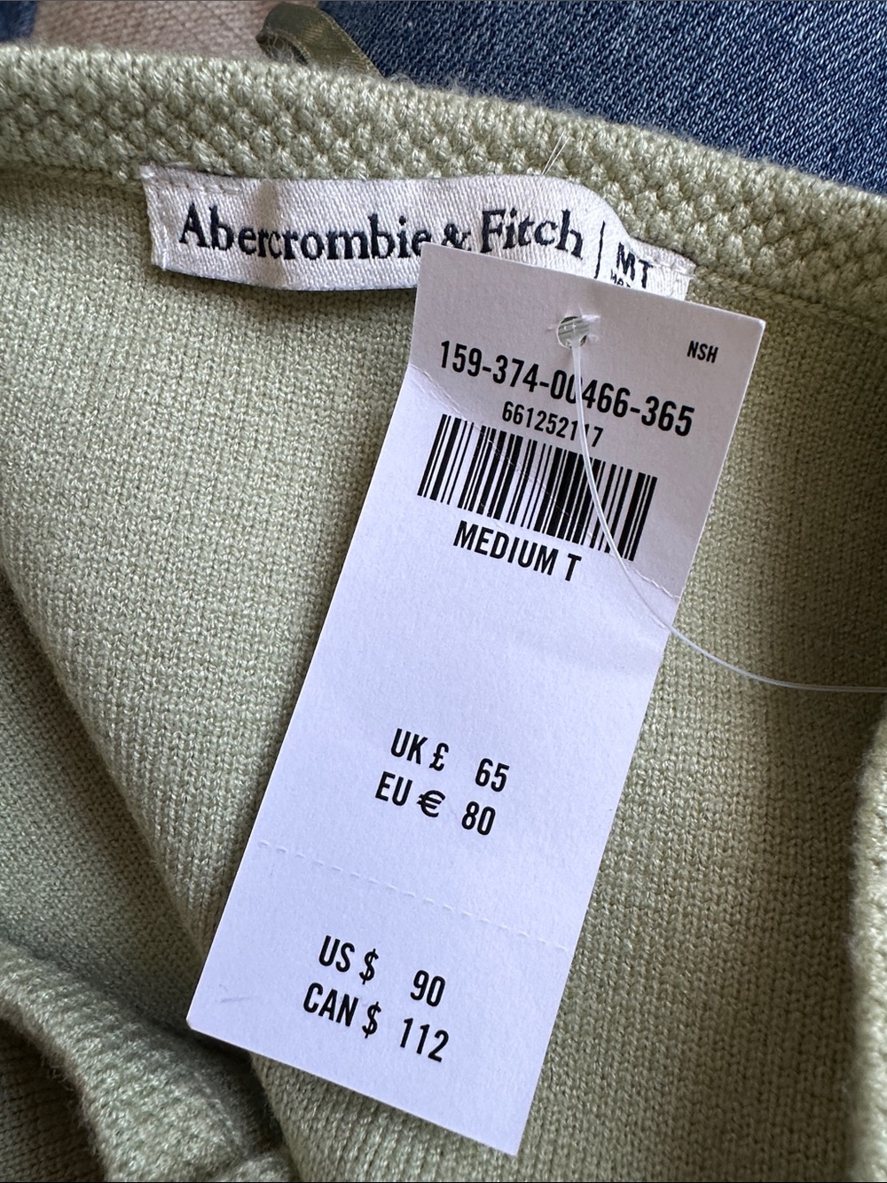 The A&F Mara Mini Sweater Dress - Light Green - Picture 7 of 9